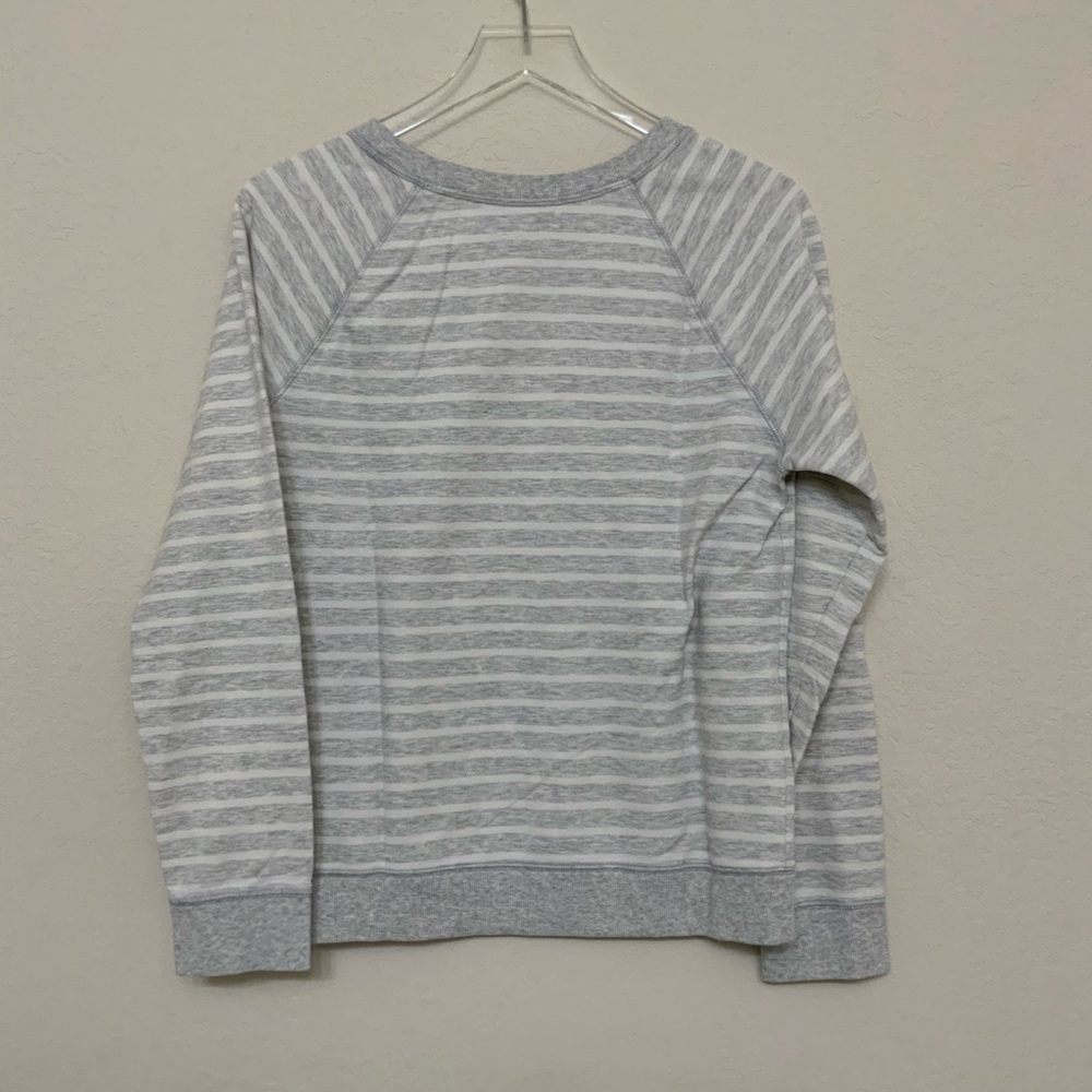 Old Navy Grey Striped Sweatshirt - Picture 2 of 2